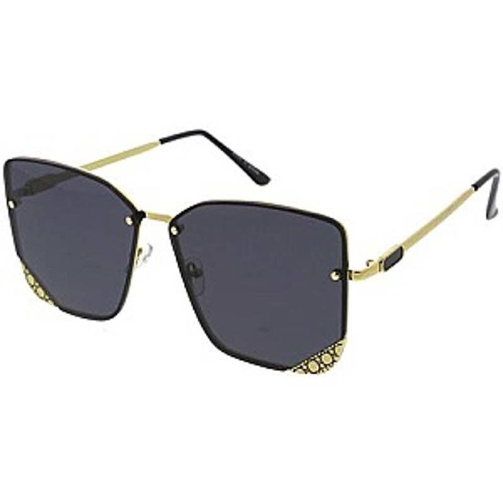 UV 400 Gold Trim Iconic Rimless unisex steel frame Sunglasses U -Pick